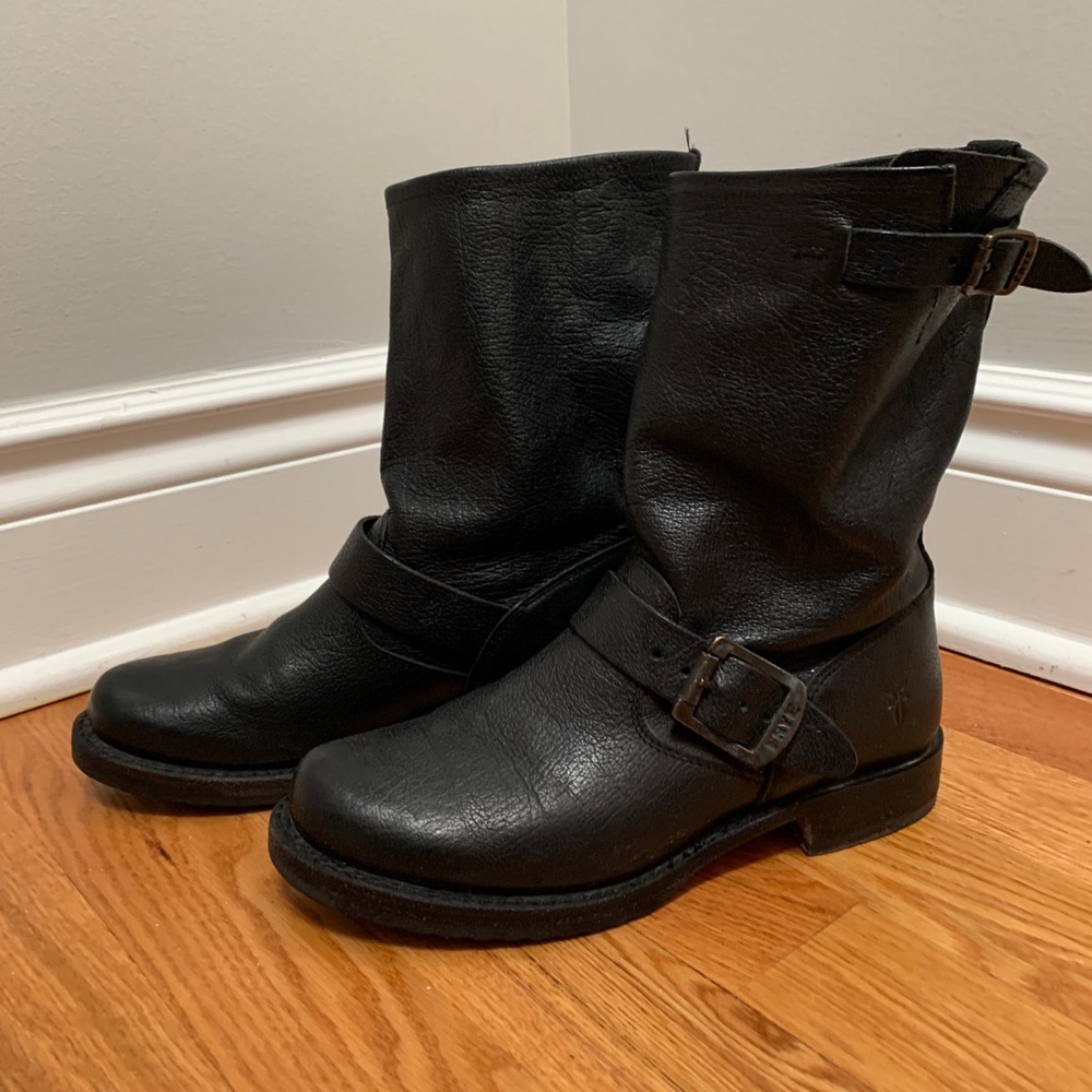 Frye - Veronica leather mid calf boots